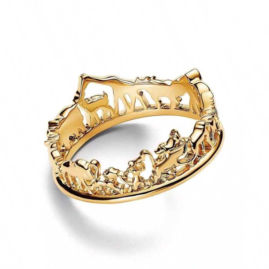 Pandora The N King Ring In 14k Gold-Plated | Fall Fashion | Women Single Ring