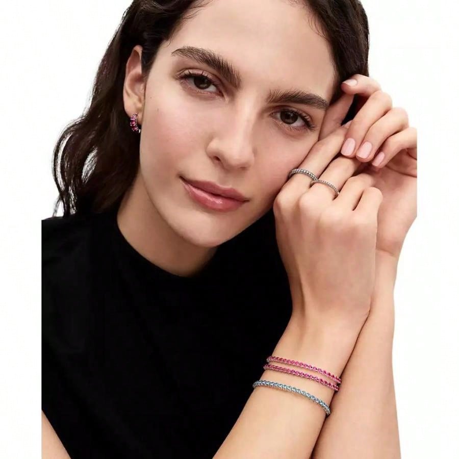 Pandora Pink Hoop Earrings | Fall Fashion | Women Dangle Earrings