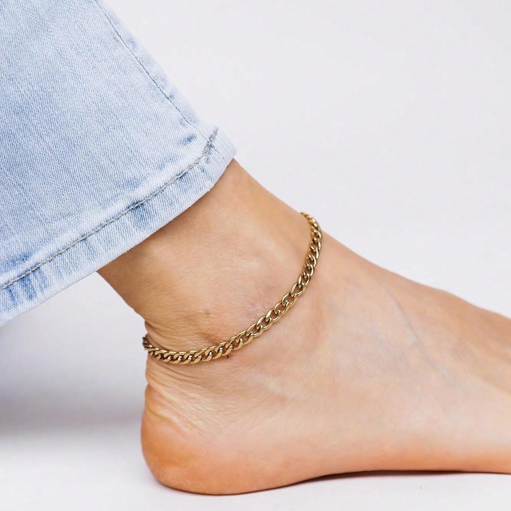 Hey Harper Ankle Bracelets For Women - Anklet For Foot Chain -  Beach Accessory - Gift For Women - Waterproof & Sweatproof No Tarnish Jewerly-8902